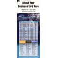 Magnetic Business Card Sports Schedule/ Football